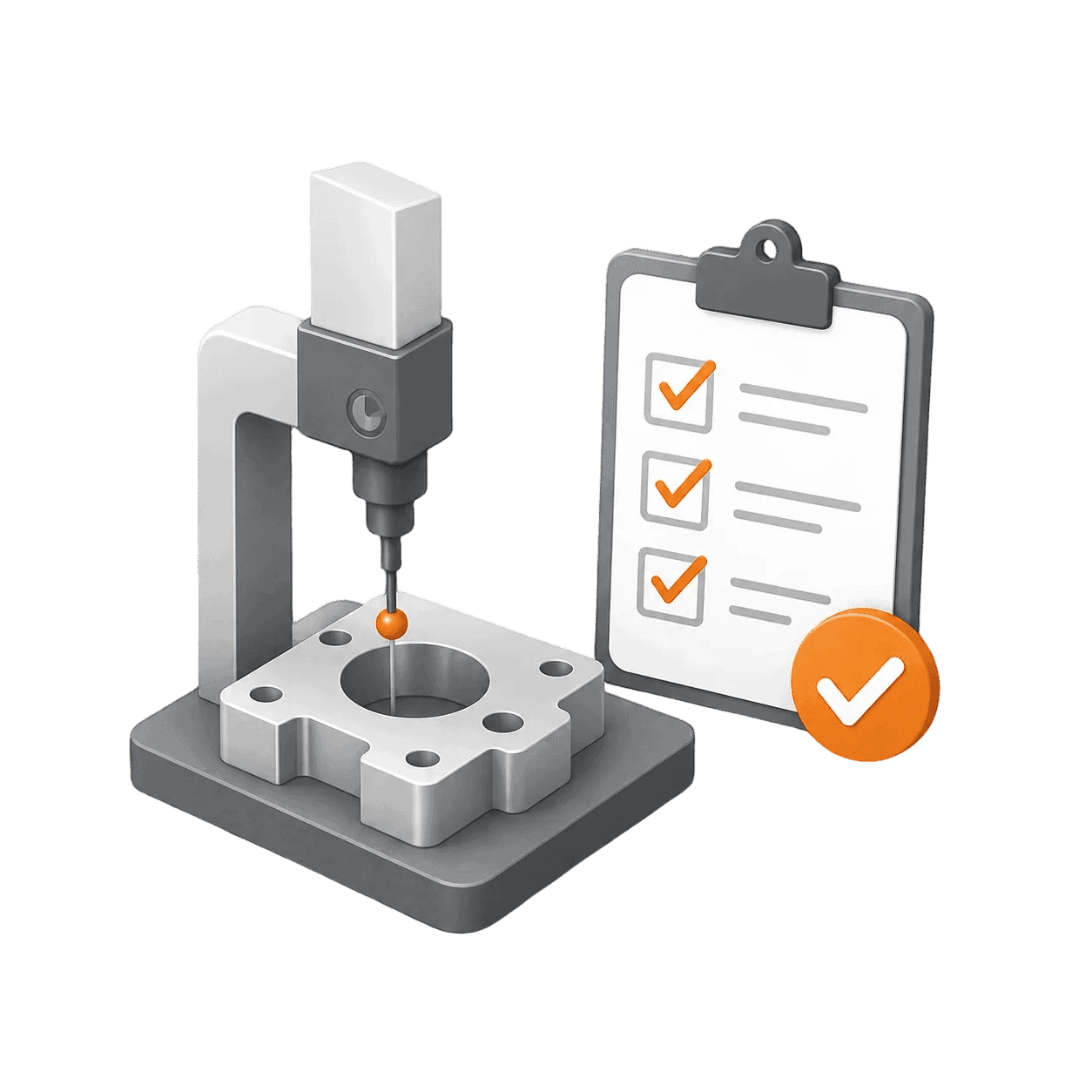 Quality Assurance 3D Illustration