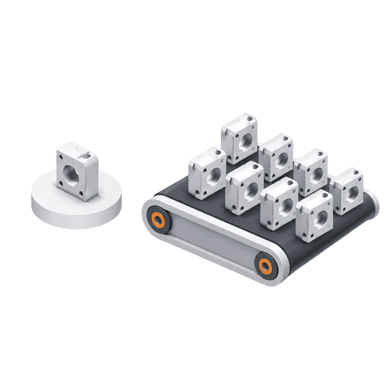 Speed Meets Reliability 3D Illustration
