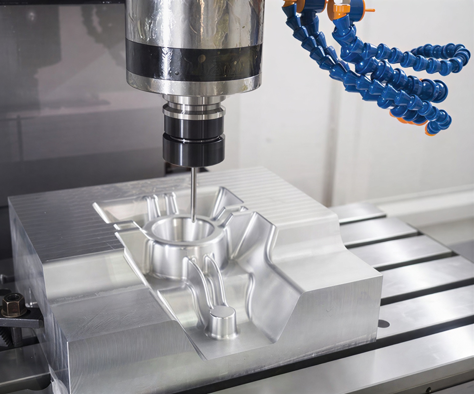 Custom CNC Milling process spindle machining aluminum component