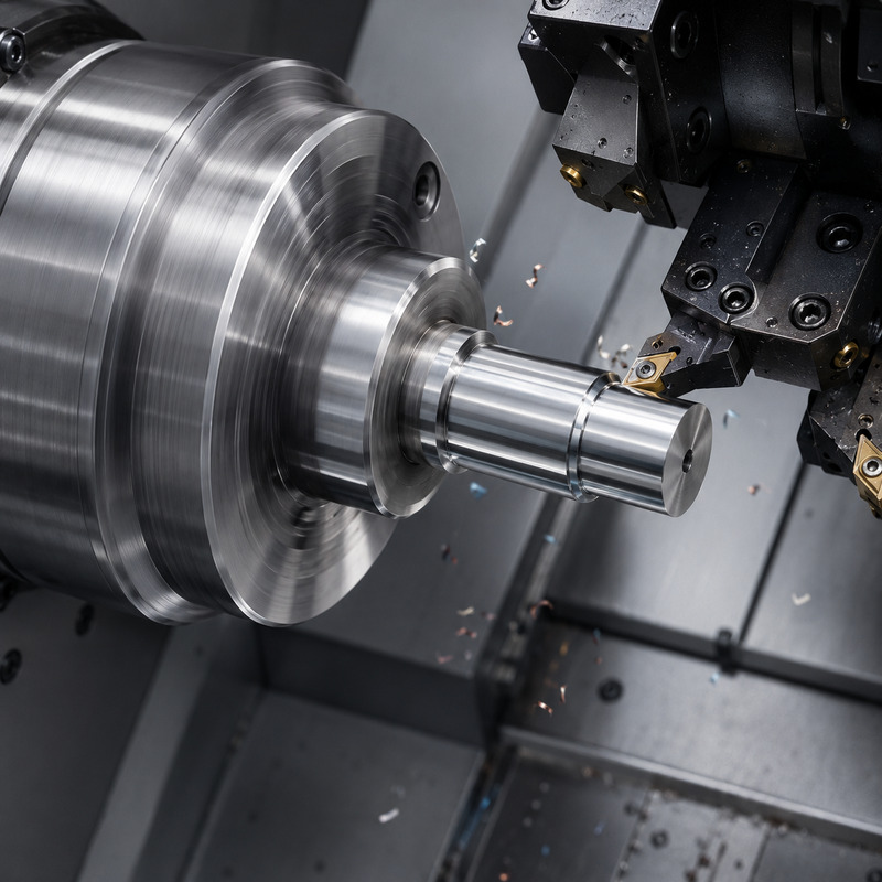 Custom CNC Turning process lathe machining metallic shaft